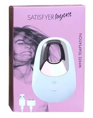 Мощный вибратор Satisfyer Lay-On - White Temptation, водонепроницаемый,15 режимов работы SO2867 фото