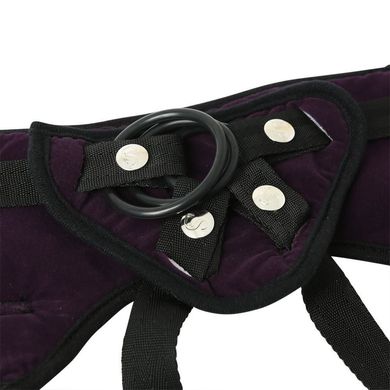 Трусы для страпона Sportsheets - Lush Strap On Purple, широкий бархатистый пояс, очень комфортные SO2173 фото