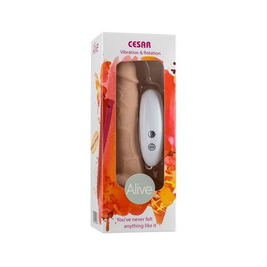 Фаллоимитатор с вибрацией и ротацией Alive Cesar Vibro Plus Mega Realistic AL20497 фото