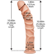 Фалоімітатор Doc Johnson The D - Ragin D - 10 Inch Without Balls - ULTRASKYN, діаметр 3,8 см SO1592 фото 2