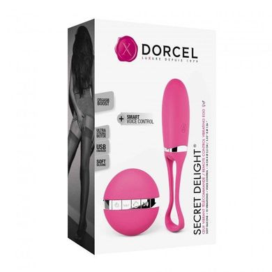 Виброяйцо Dorcel Secret Delight Magenta с пультом ДУ, с турборежимом и голосовым управлением SO3078 фото