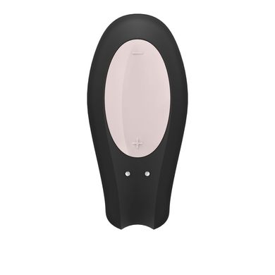 Смарт-вібратор для пар Satisfyer Double Joy Black із широким кліторальним стимулятором SO3898 фото