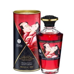 Разогревающее масло Shunga APHRODISIAC WARMING OIL - Blazing Cherry (100 мл) SO2493 фото