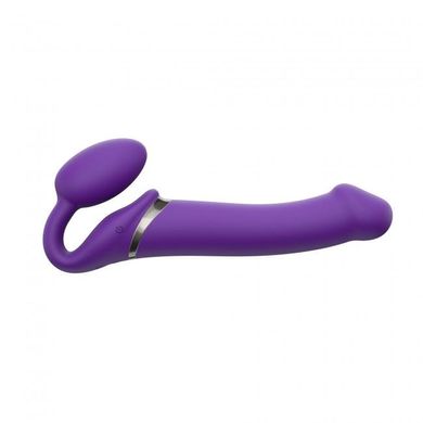 Безремневой страпон с вибрацией Strap-On-Me Vibrating Violet L, диаметр 3,7см, пульт ДУ, регулируемы SO3826 фото