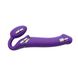 Безремневой страпон с вибрацией Strap-On-Me Vibrating Violet L, диаметр 3,7см, пульт ДУ, регулируемы SO3826 фото 3