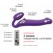 Безремневой страпон с вибрацией Strap-On-Me Vibrating Violet L, диаметр 3,7см, пульт ДУ, регулируемы SO3826 фото 2