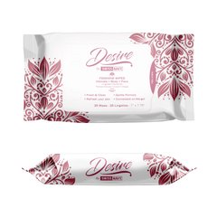 Женские очищающие салфетки для тела и лица Desire by Swiss Navy Feminine Wipes 25 шт SO5652 фото