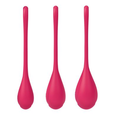 Набір йоні намистин Satisfyer Yoni Power 1 Red, діаметр 2-2,5-3см, вага 22-46-74гр SO5547 фото