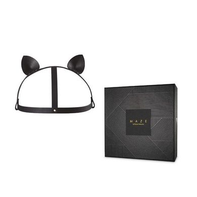 Кошачьи ушки Bijoux Indiscrets MAZE - Cat Ears Headpiece Black SO2684 фото