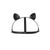 Маска кішечки Bijoux Indiscrets MAZE - Cat Ears Headpiece Black, екошкіра SO2684 фото