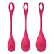 Набор йони бусин Satisfyer Yoni Power 1 Red, диаметр 2-2,5-3см, вес 22-46-74гр SO5547 фото 4