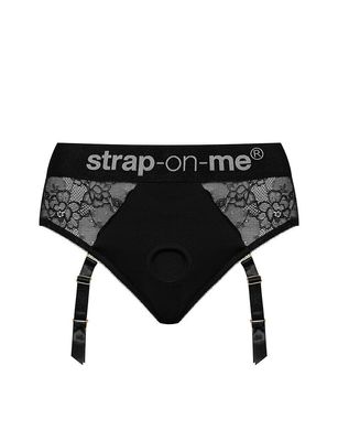 Мереживні труси для страпону з підв'язками для панчох Strap-On-Me DIVA HARNESS - XL SO5095 фото