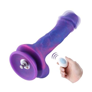 Фалоімітатор 8.2″ з вібрацією для секс-машин Hismith Purple Silicone Dildo with Vibe, KlicLok SO6212 фото