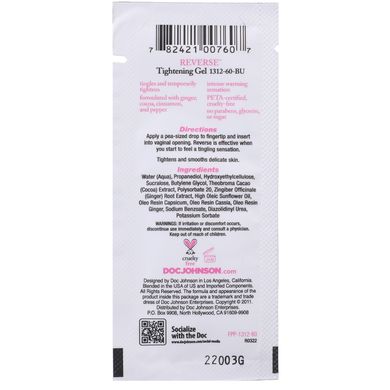 Крем для сужения влагалища Doc Johnson Reverse - Tightening Gel For Women (7 гр) SO1566 фото