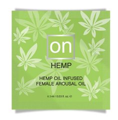 Пробник збудливого масла Sensuva - ON for Her Hemp Пройняті Arousal Oil (0,5 мл) SO3544 фото