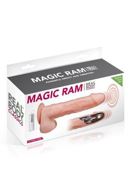 Подвижный фаллоимитатор с вибрацией Real Body - Magic Ram SO1891 фото