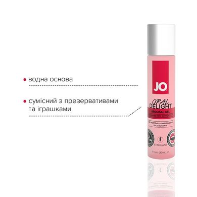 Гель для оральних пестощів System JO Oral Delight — Strawberry Sensation (30 мл), ефект холод-тепло SO1496 фото