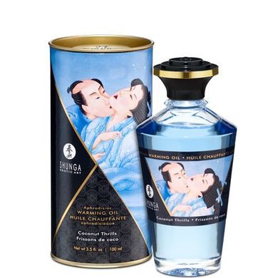 Разогревающее масло Shunga APHRODISIAC WARMING OIL - Coconut Thrills (100 мл) SO2499 фото