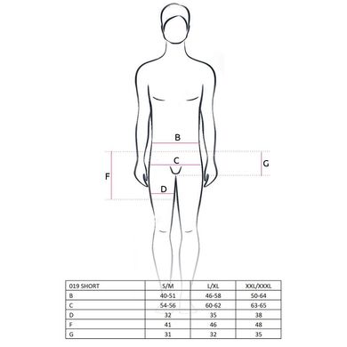 Чоловічий еротичний костюм офіціанта Passion 021 BODY S/M: дуже відвертий боді PSM0212 фото