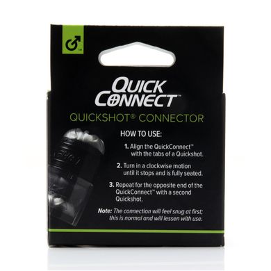 Адаптер Fleshlight Quickshot Quick Connect для з'єднання двох Квікшотов в одну іграшку F19266 фото