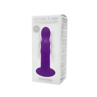 Дилдо с вибрацией Adrien Lastic Hitsens 3 Purple, отлично для страпона, диаметр 4см, длина 18,2см SO5053 фото