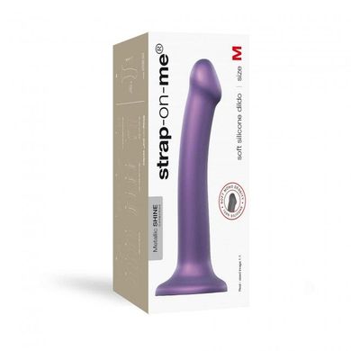 Насадка для страпона Strap-On-Me Mono Density Dildo Violet M, диам. 3,3см, однослойный силикон SO3570 фото