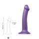 Насадка для страпона Strap-On-Me Mono Density Dildo Violet M, диам. 3,3см, однослойный силикон SO3570 фото 3