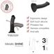 Насадка для страпона Strap-On-Me Mono Density Dildo Violet M, диам. 3,3см, однослойный силикон SO3570 фото 5