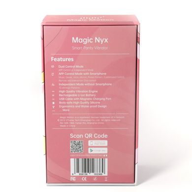 Смарт-вибратор в трусики Magic Motion Nyx SO4949 фото