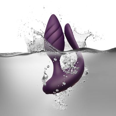 Анально-вагінальний вібратор для пар Rocks Off Cocktail Purple, пульт ДК SO5483 фото