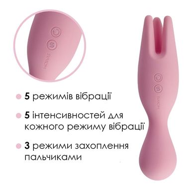 Подвійний вібратор для чутливих зон Svakom Nymph Pale Pink SO4850 фото