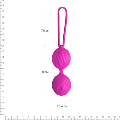 Вагінальні кульки Adrien Lastic Geisha Lastic Balls Mini Magenta (S), діаметр 3,4 см, вага 85 г AD40511 фото