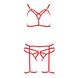 MAGALI SET WITH OPEN BRA red L/XL - Passion Exclusive PS23801 фото 4