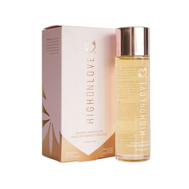 Масажна олія HighOnLove Massage Oil - Decadent White Chocolate (120 мл) з маслом насіння конопель SO3056 фото