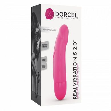 Вибратор Dorcel Real Vibration S Magenta 2.0, диам 3,7см, перезаряжаемый, для точки G SO3564 фото