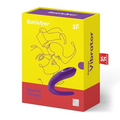 Вібратор для пар Satisfyer Double Classic з одним моторчиком SO1235 фото