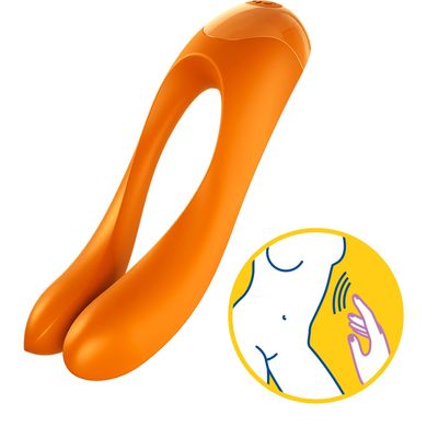 Вибратор на палец Satisfyer Candy Cane Orange SO4652 фото