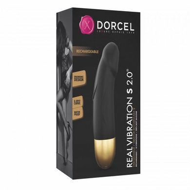 Вібратор Dorcel Real Vibration S Gold 2.0, діаметр 3,7см, перезаряджається, для точки G SO3565 фото