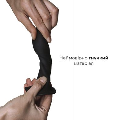 Дилдо с присоской Adrien Lastic Hitsens 5 Black, отлично для страпона, диаметр 2,4см, длина 13см AD24059 фото