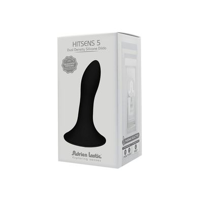 Дилдо с присоской Adrien Lastic Hitsens 5 Black, отлично для страпона, диаметр 2,4см, длина 13см AD24059 фото