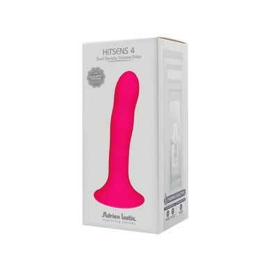 Дилдо с присоской Adrien Lastic Hitsens 4 Pink, отлично для страпона, диаметр 3.7см, длина 17,8см AD24041 фото