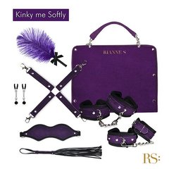 Подарунковий набір для BDSM RIANNE S — Kinky Me Softly Purple: 8 предметів для задоволення SO3865 фото