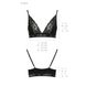 Еластичний топ з мереживом Passion PS001 TOP L, black SO4175 фото 6